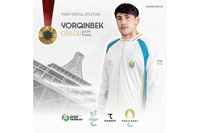 Yorqinbek Odilov wins gold medal at the Paralympics