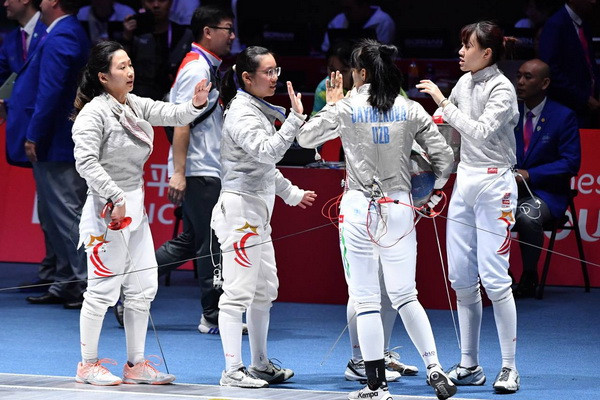 Hangzhou 2022: Uzbekistan saber fencers made it to the finals!