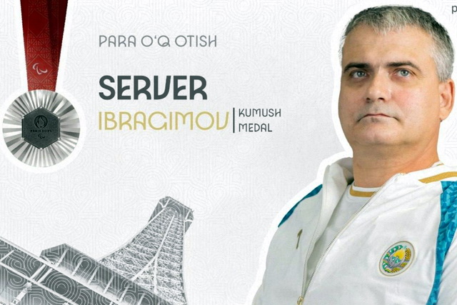 Server Ibragimov wins silver medal at Paralympics