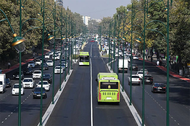 №2, №18, №45 ва №94 маршрутлар Шота Руставели BRT линиясида хизмат кўрсатишни давом эттирмоқда