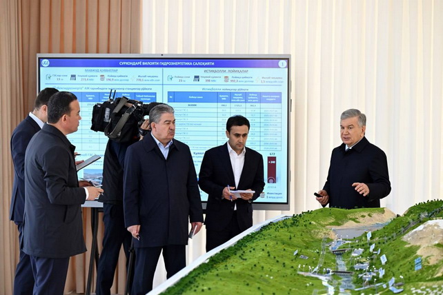 Surxondaryo viloyatining istiqboldagi gidroenergetik quvvatlari yuzasidan taqdimot o‘tkazildi