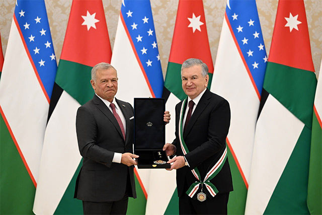 President of Uzbekistan Awarded Jordan’s Highest Honor – the “Al-Nahda” Order