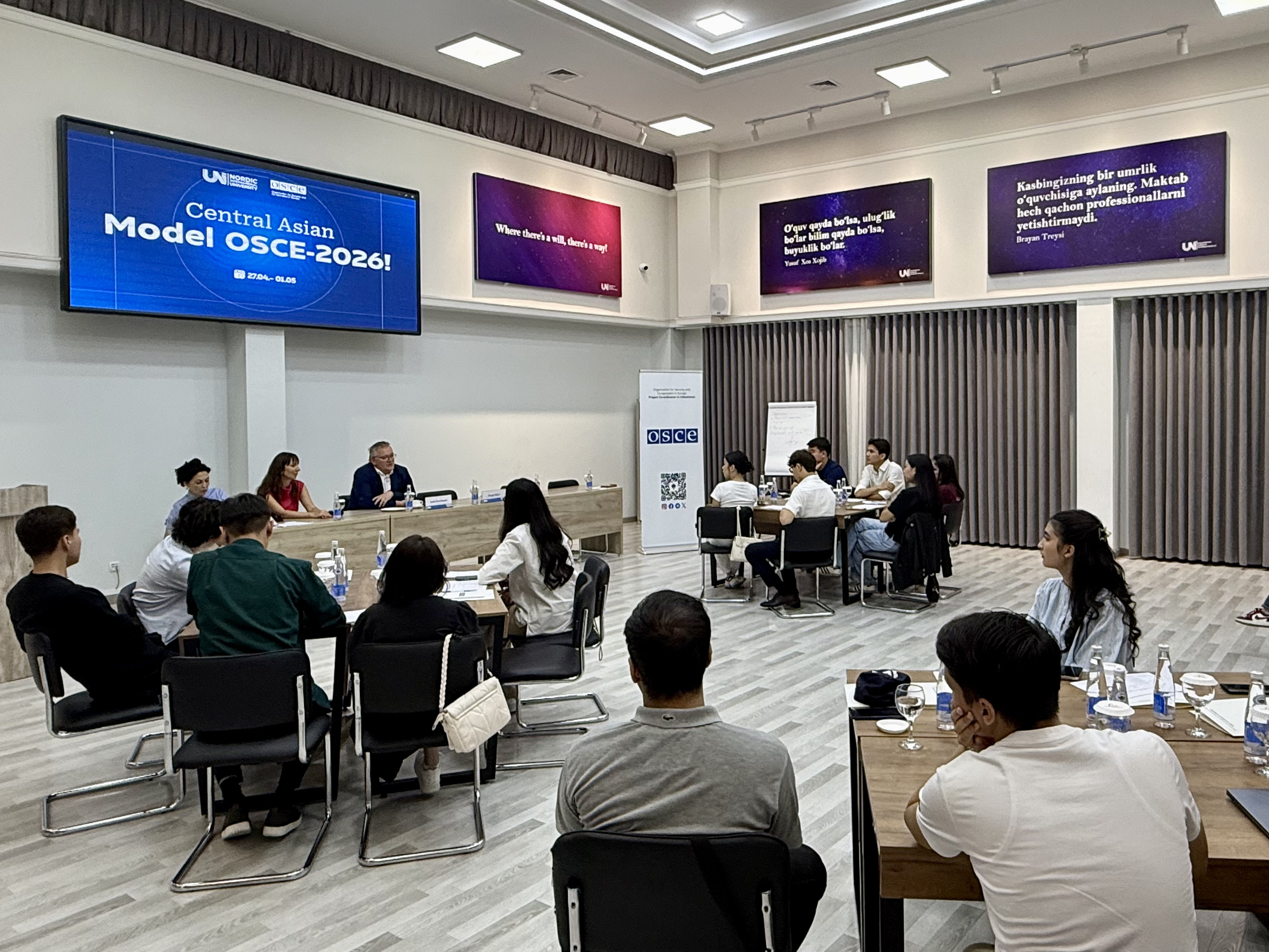В Ташкенте проходит молодёжная дипломатическая симуляция Central Asian Model OSCE 2026