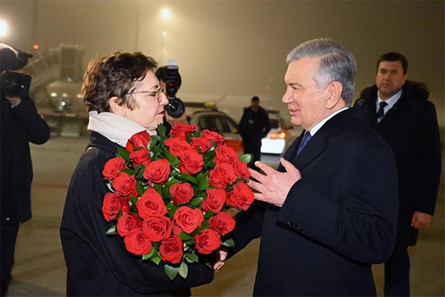 President of Uzbekistan Arrives in Switzerland on a Working Visit