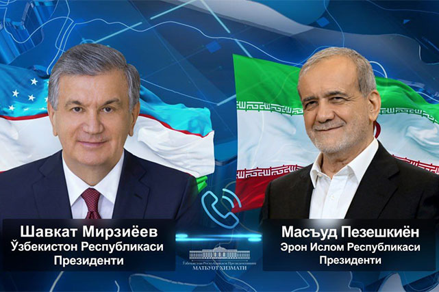 Presidents of Uzbekistan and Iran Discuss Deepening Strategic Partnership
