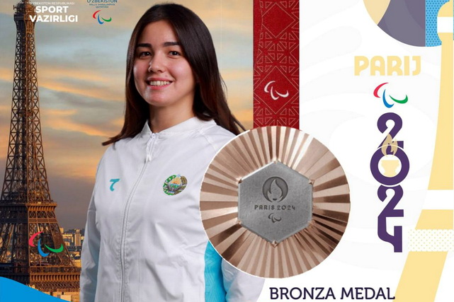 Muslima Odilova wins bronze medal at the Paralympics