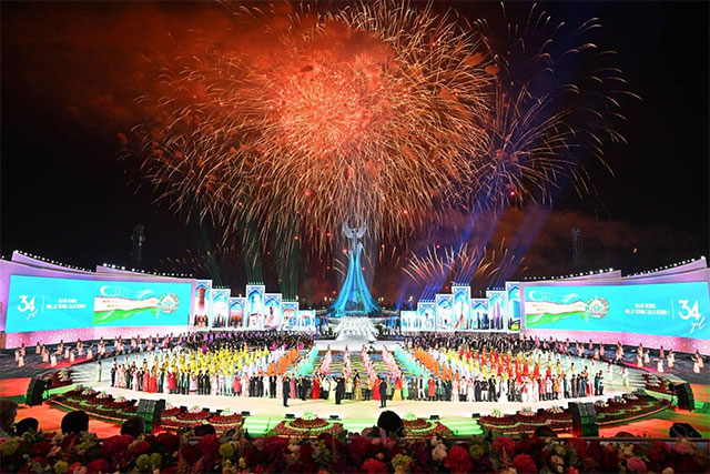 34th Anniversary of Uzbekistan’s Independence Celebrated in Tashkent