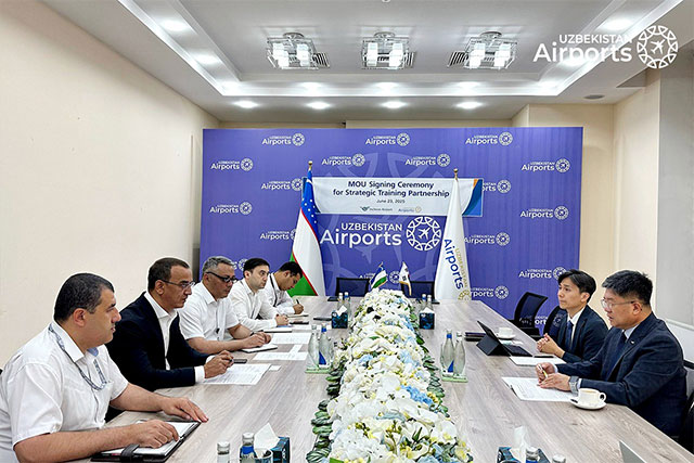 “Uzbekistan Airports” va Incheon International Airport Corporation kadrlar tayyorlashda hamkorlik qilishga kelishib oldi