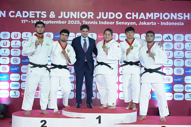 Uzbekistan’s Junior Judo Team Tops Overall Medal Standings at Asian Championships