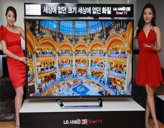 LG выпускает первый в мире 84-дюймовый 3D-телевизор UD