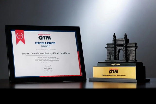 Ўзбекистон миллий стенди OTM Mumbai кўргазмасида нуфузли мукофотга сазовор бўлди