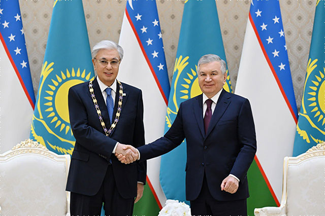 President of Kazakhstan Awarded Uzbekistan’s Highest Honor, the “Oliy Darajali Do‘stlik” Order
