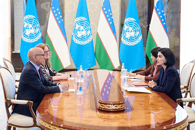 Saida Mirziyoyeva Meets with UN Assistant Secretary-General Navid Hanif in Samarkand