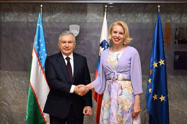 Meeting held in Ljubljana between President of Uzbekistan and Speaker of the National Assembly of Slovenia