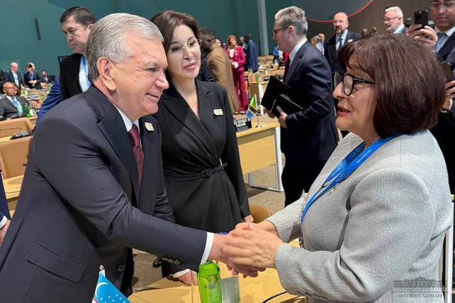 Shavkat Mirziyoyev holds informal meetings in Baku