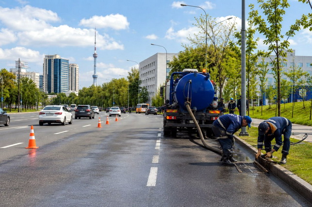 В Ташкенте зафиксированы подтопления после сильного дождя