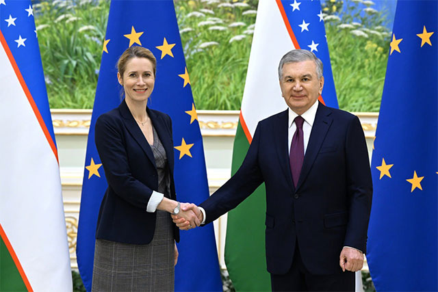 Shavkat Mirziyoyev meets with European Commission Vice President Kaja Kallas