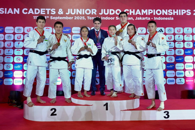 Uzbekistan’s Cadet Judo Team Tops Medal Table at Asian Championship