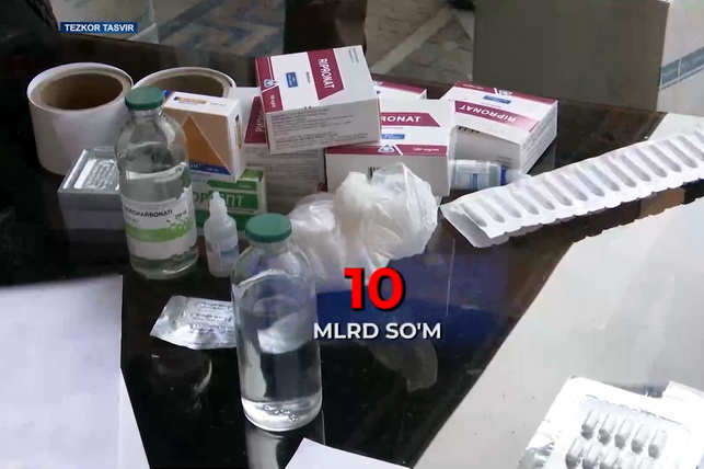 Nearly 600,000 units of counterfeit medicines worth 10 billion soums seized in Uzbekistan