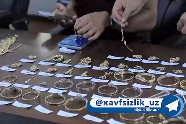 Qirg‘izistondan noqonuniy olib kelingan 5,7 mlrd so‘mlik zargarlik buyumlari to‘xtatib qolindi