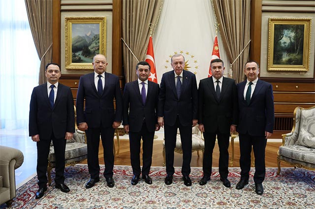 Туркия Президенти Ўзбекистон делегациясини қабул қилди