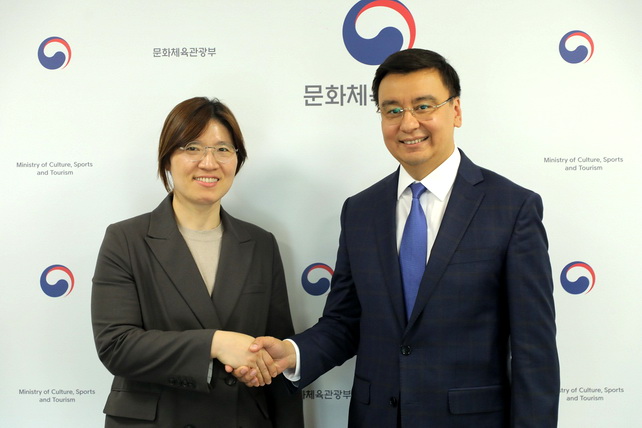 Talks held with deputy minister of culture, sports, and tourism of the Republic of Korea