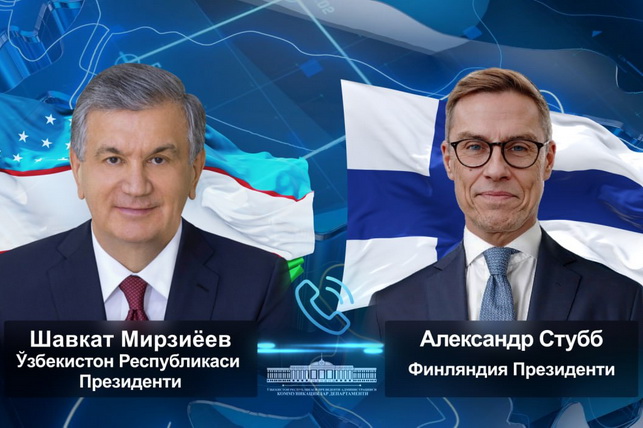 Presidents of Uzbekistan and Finland discuss strengthening cooperation and upcoming visit