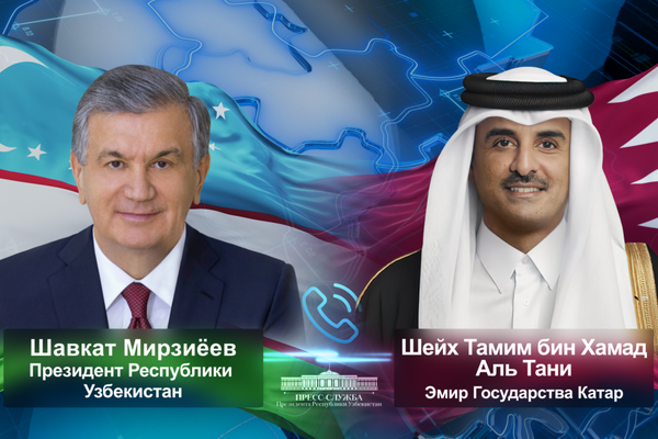 Қатар Амири Ўзбекистон Президентини сайловдаги ишончли ғалабаси билан табриклади