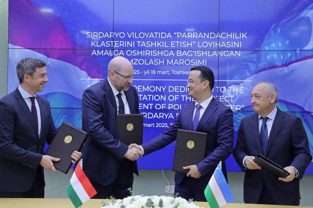 Vengriyaning “ZA-Invest Poultry” kompaniyasi Sirdaryo viloyatida yirik loyihani amalga oshirmoqda