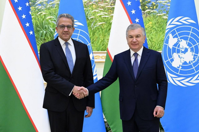 President of Uzbekistan Meets Newly Elected UNESCO Director-General
