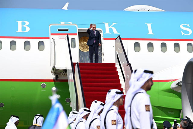 President of Uzbekistan Departs for Washington to Meet Donald Trump