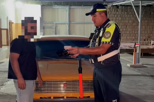 Driver fined in Samarkand for performing drift on public road