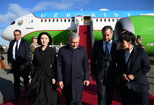 President of Uzbekistan arrives on official visit to Hungary