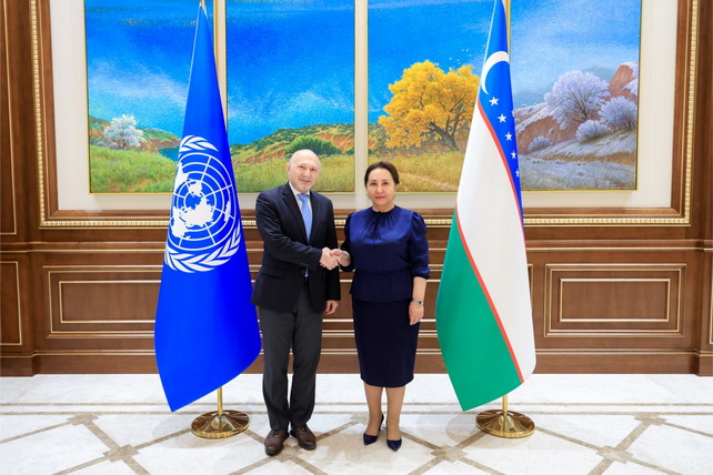Tanzila Narbayeva meets with UN Secretary-General’s Special Representative for Preventive Diplomacy in Central Asia