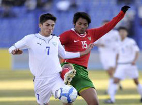 Uzbekistan could not score against Jordan