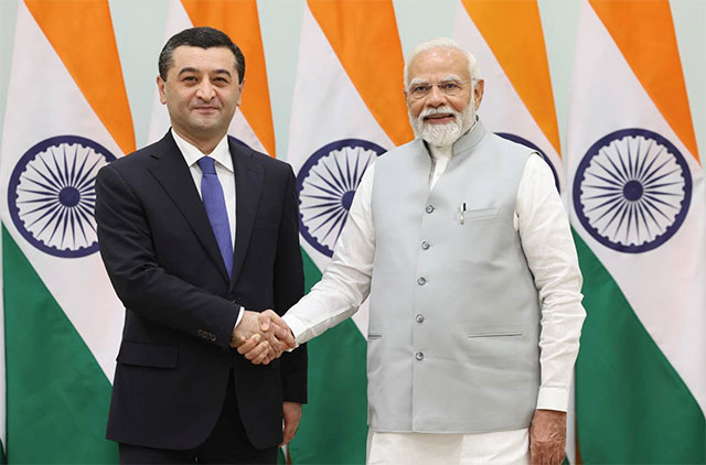 Uzbekistan’s Foreign Minister Meets with Indian Prime Minister