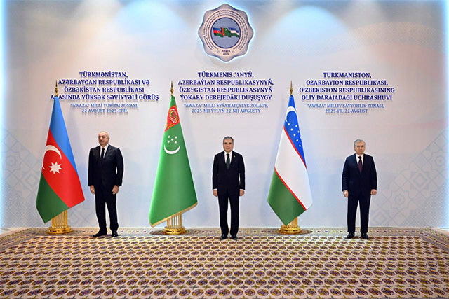 Leaders of Uzbekistan, Turkmenistan, and Azerbaijan Hold Trilateral Meeting