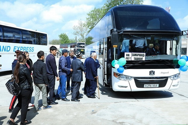 New bus station under construction in Samarkand