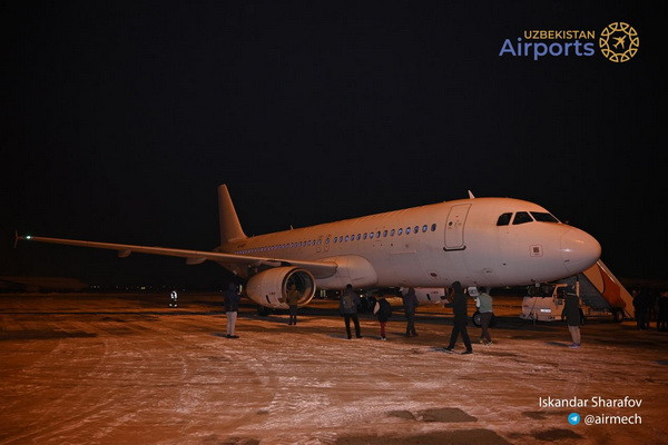The first planes of the new airline Centrum Air arrives at the Tashkent airport