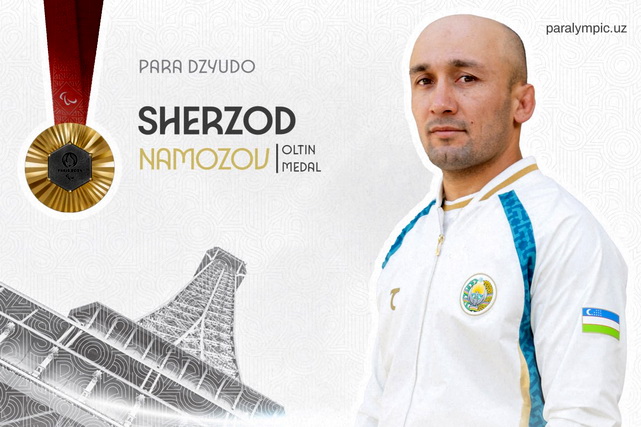 Sherzod Namozov becomes two-time Paralympic champion