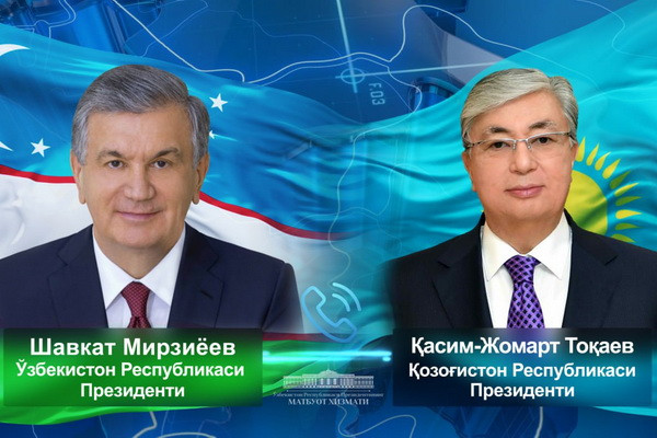 Phone conversation held between Presidents of Uzbekistan and Kazakhstan