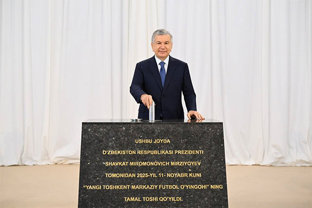 Construction of 55,000-Seat Stadium Launched in New Tashkent
