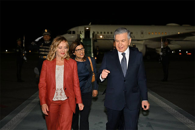 Prime Minister of Italy arrives in Samarkand