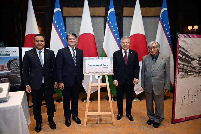 President of Uzbekistan Meets with Mayor of Nara