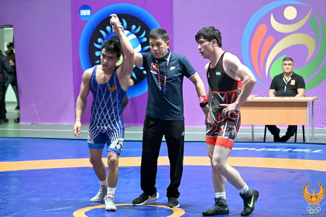 Winners of the First Day of the Uzbekistan National Wrestling Championship