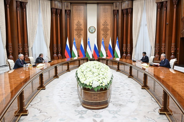 Shavkat Mirziyoyev meets with Vyacheslav Volodin
