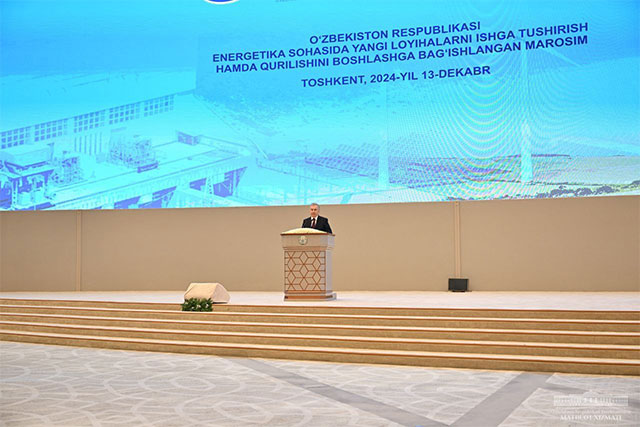 President of Uzbekistan launches new energy sector capacities