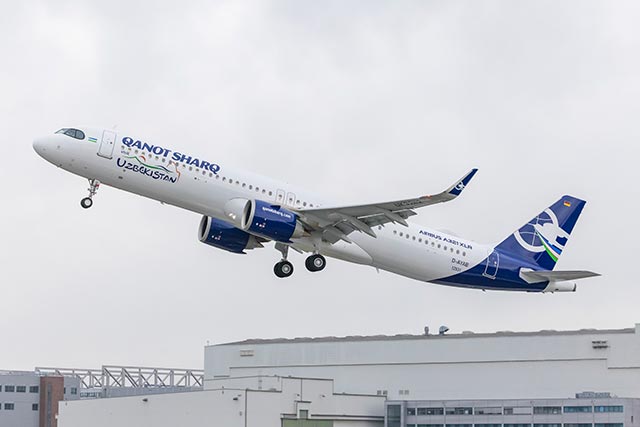 Qanot Sharq birinchi Airbus A321XLR samolyotini qabul qildi