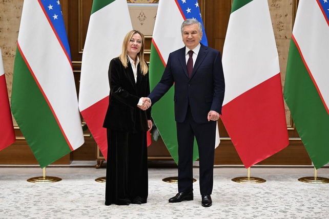 President of Uzbekistan Meets with Italian Prime Minister