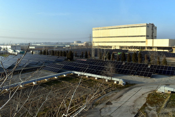 A solar photovoltaic plant with a capacity of 1.3 MW was put into operation at the Syrdarya TPP